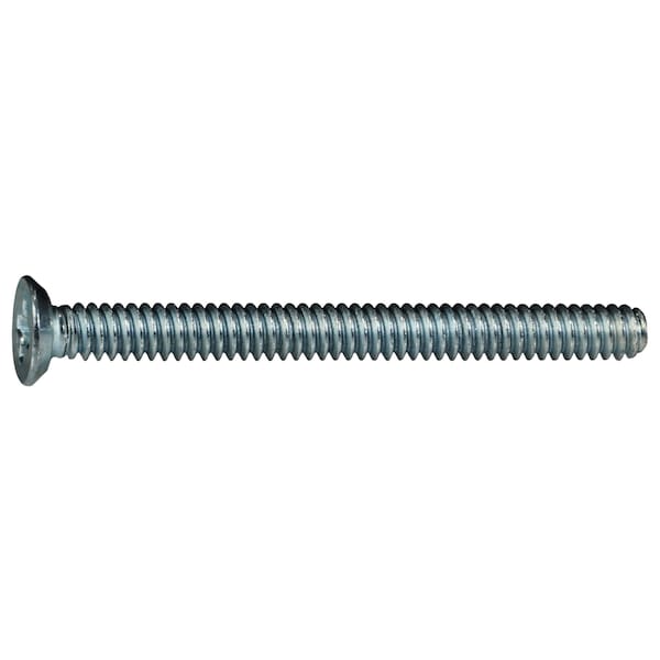 Midwest Fastener #6-32 x 1-1/2 in Phillips Flat Machine Screw, Zinc Plated Steel, 15 PK 931028 - main